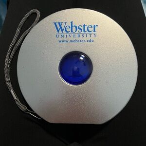 Webster University Silver and Blue CD Disk Holder with sleeves!